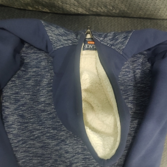 Sherpa jacket sweatshirt Hooded fleece Zip up boys Youth - Picture 12 of 12